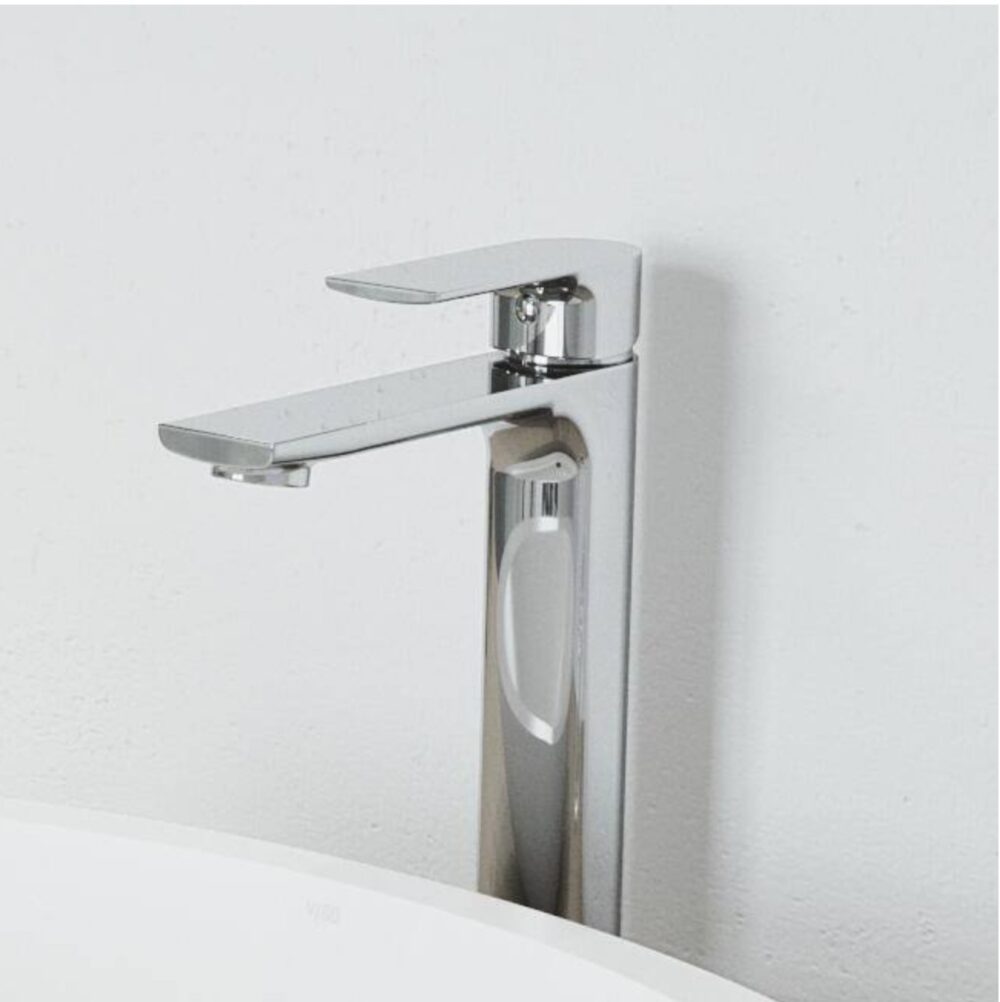 Norfolk Single Handle Single-Hole Bathroom Vessel Faucet in Chrome - Image 2