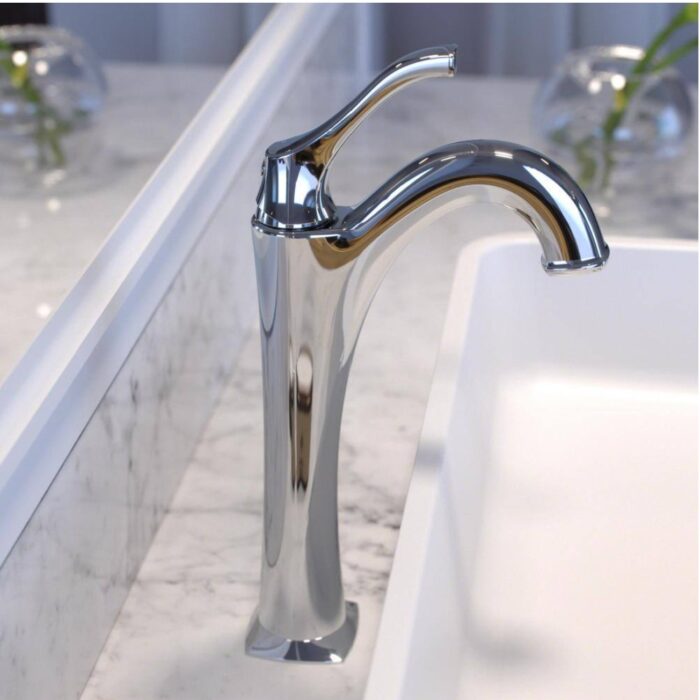 Arlo Single Handle Vessel Sink Faucet with Pop Up Drain in Polished Chrome (2-Pack)